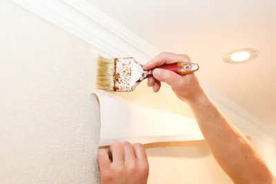 Pose de papier peint à Belbeuf — revêtements muraux et toiles de verre
